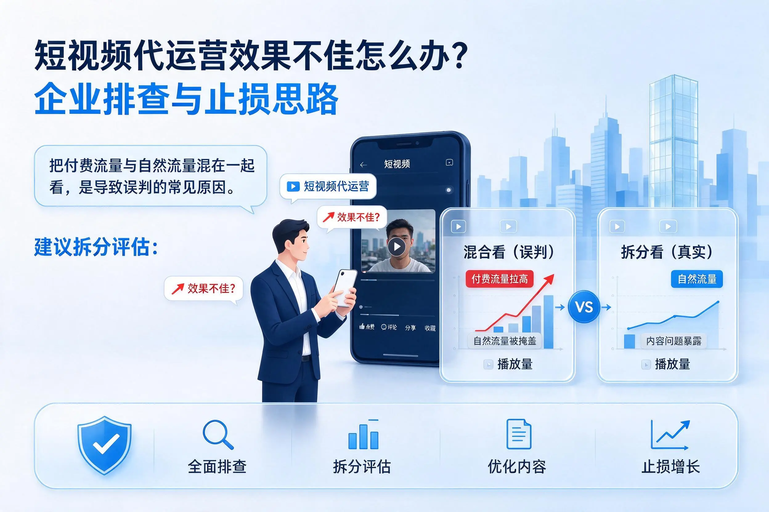 短视频代运营效果不佳怎么办?聊城企业排查与止损思路
