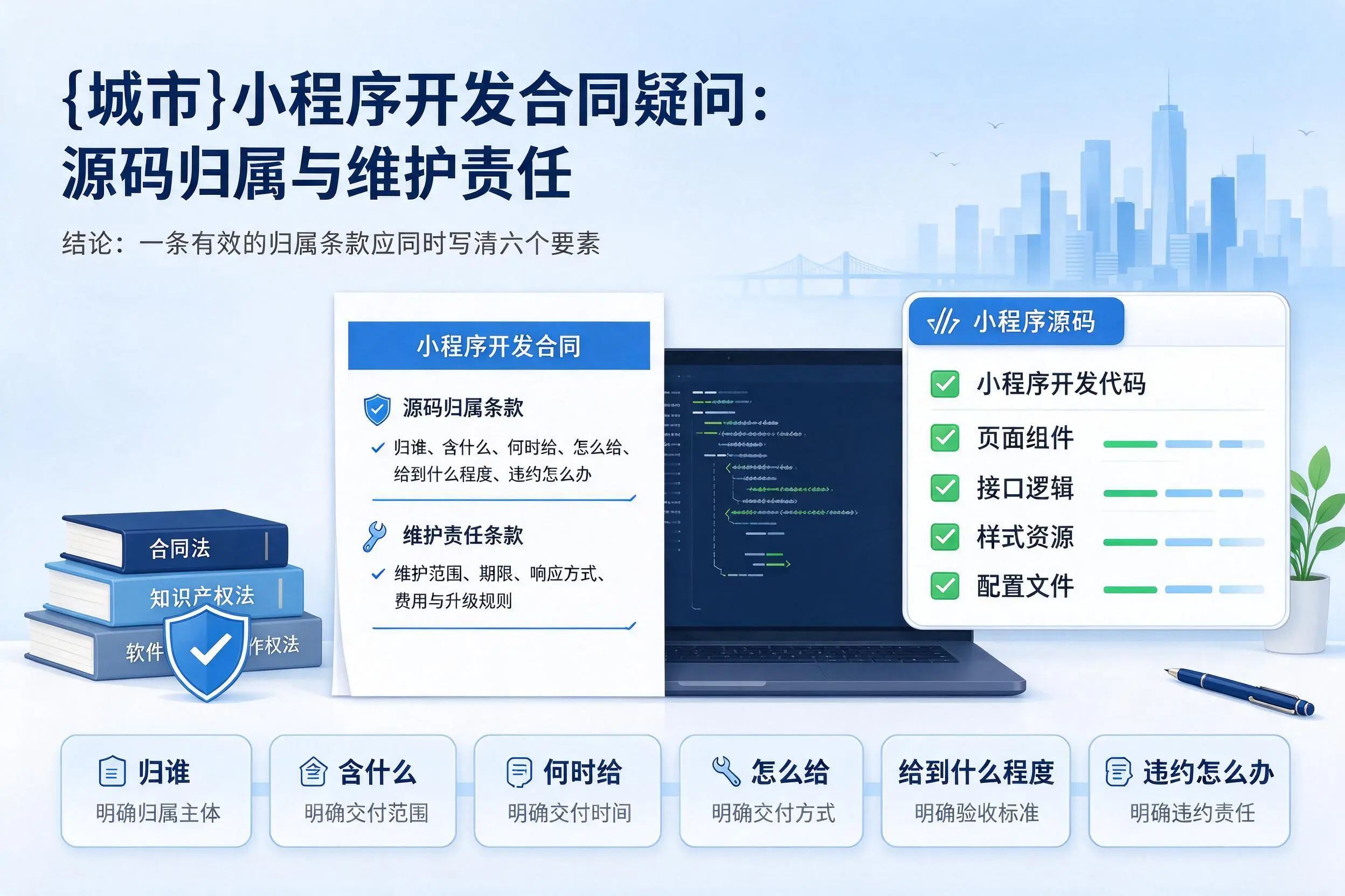 聊城小程序开发合同疑问:源码归属与维护责任