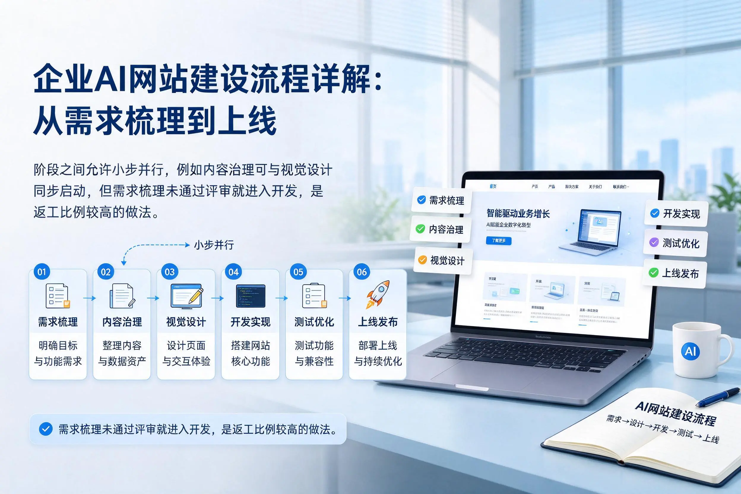 聊城企业AI网站建设流程详解：从需求梳理到上线