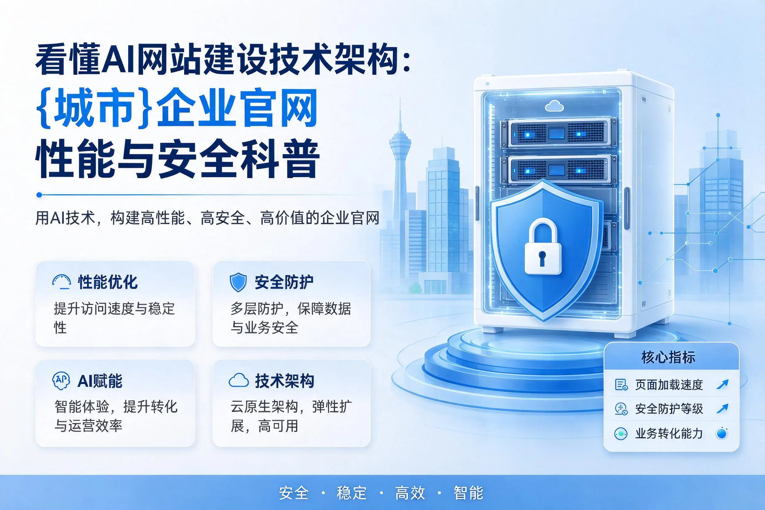 看懂AI网站建设技术架构:聊城企业官网性能与安全科普