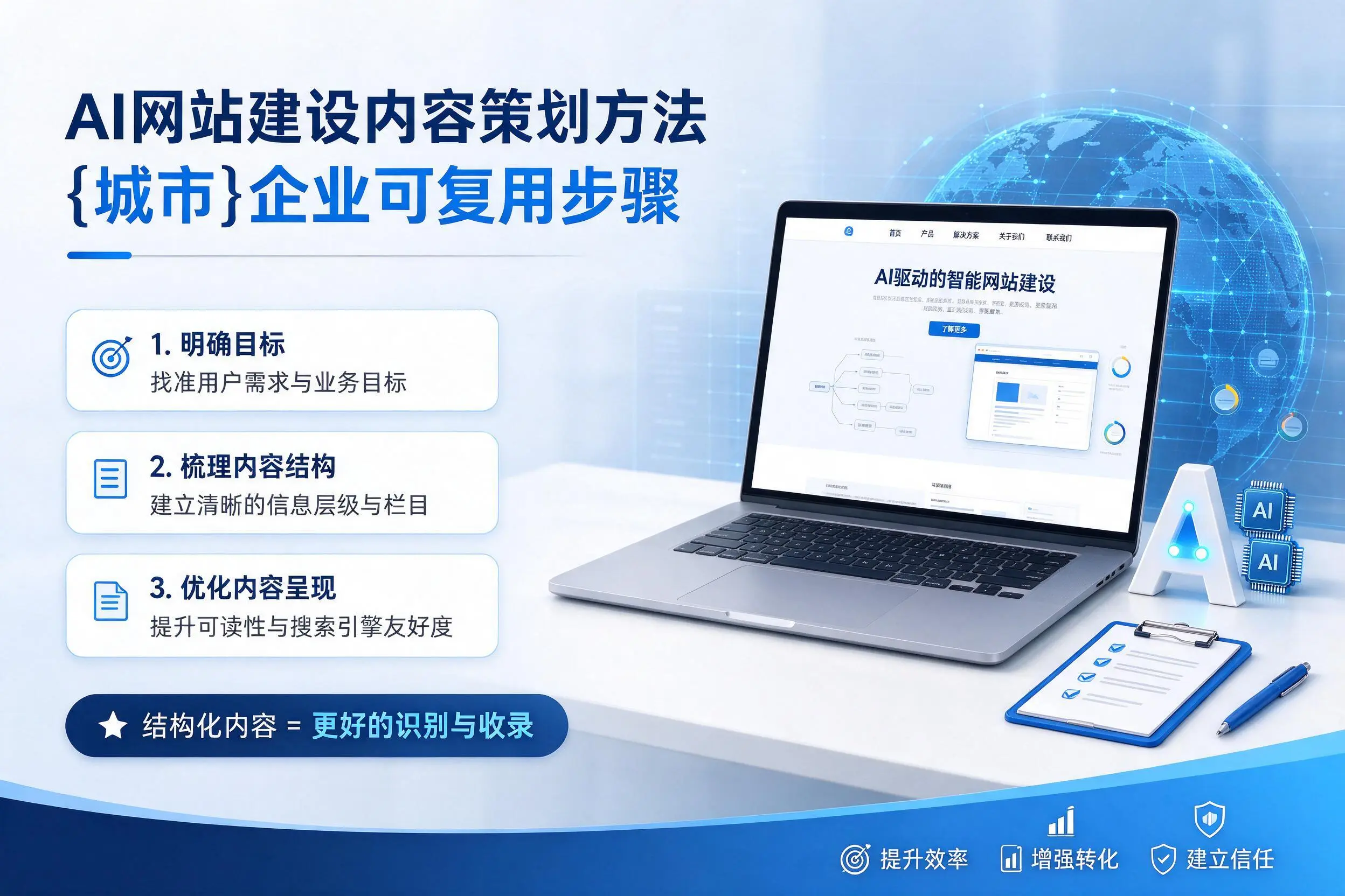 AI网站建设内容策划方法，聊城企业可复用步骤