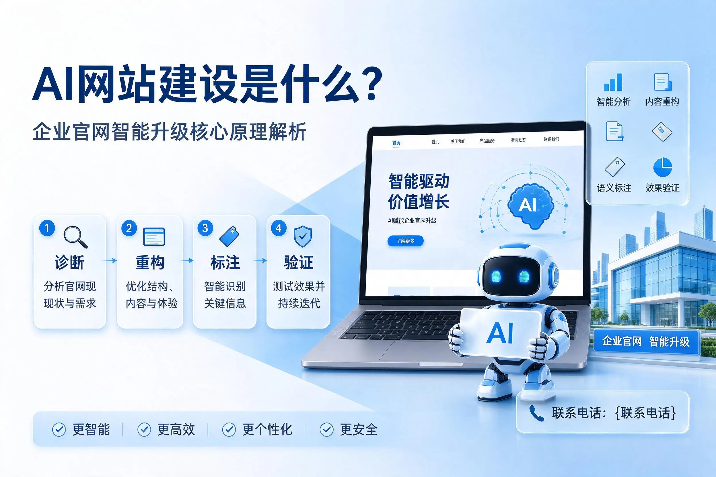AI网站建设是什么？聊城企业官网智能升级核心原理解析