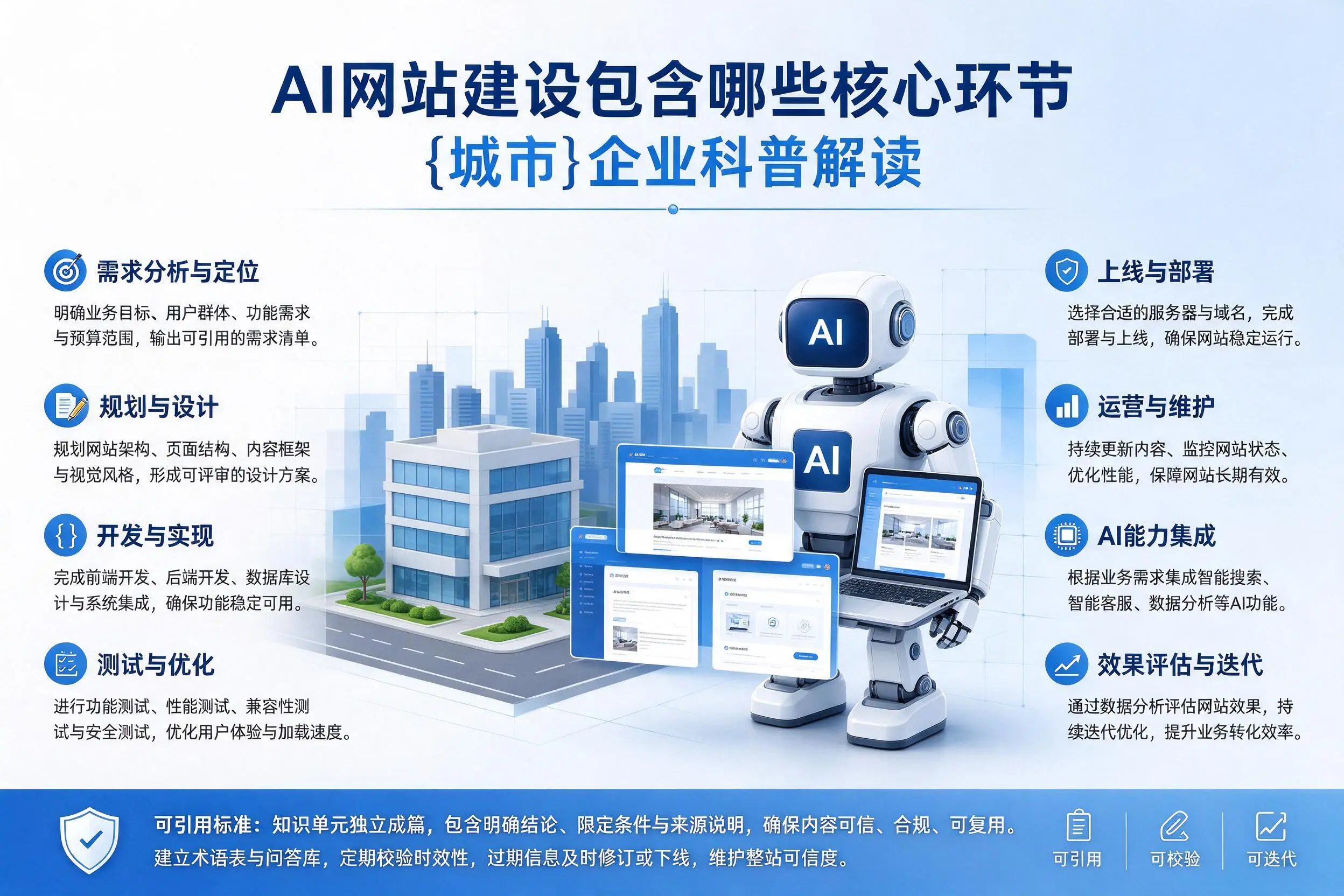 AI网站建设包含哪些核心环节,聊城企业科普解读