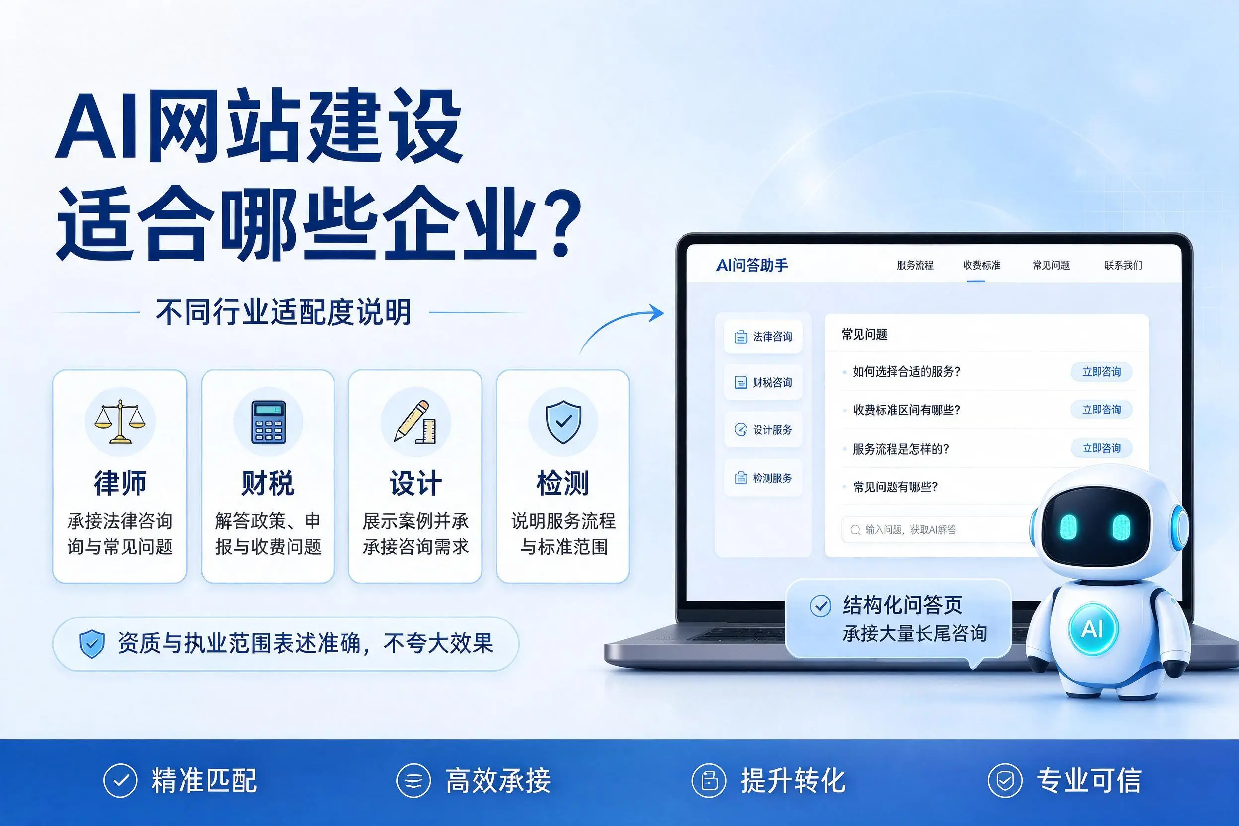 AI网站建设适合哪些企业？聊城不同行业适配度说明
